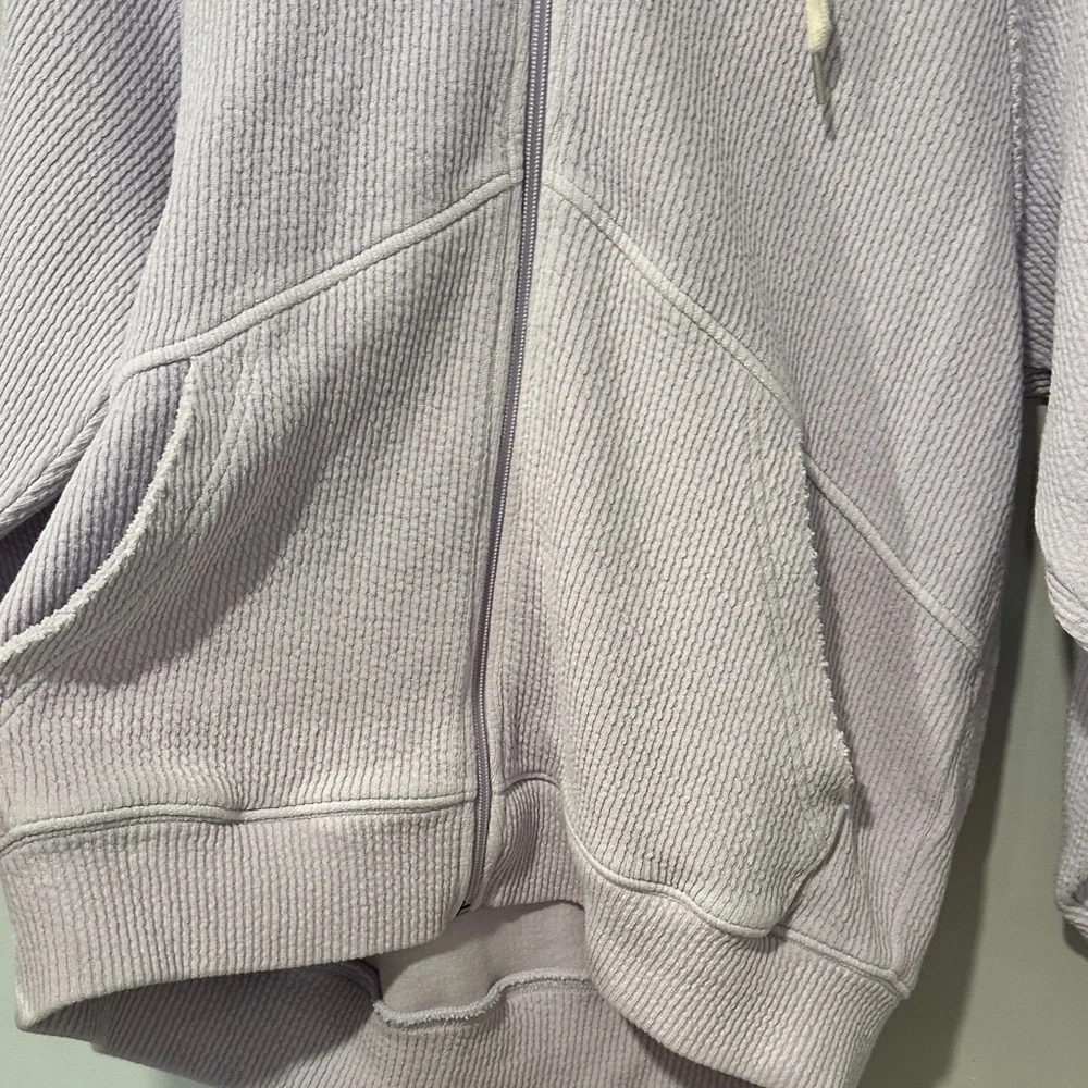 Aerie Lavender Zip-Up Hoodie - Picture 2 of 4